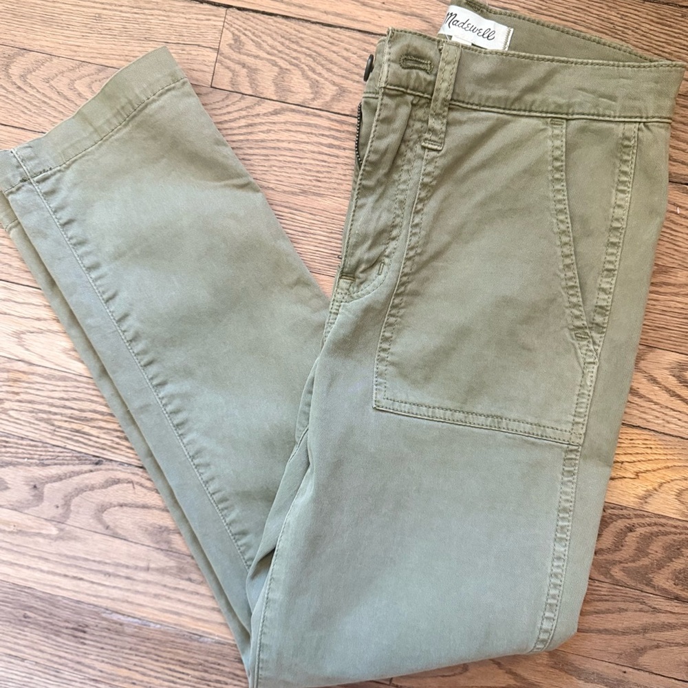 Madewell Women's olive Straight Leg Jeans/ cargo